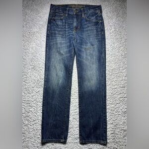 American Eagle Outfitters Men's Slim Straight Jeans - Classic Blue